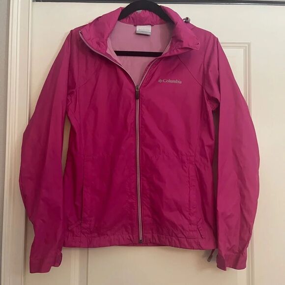 Jackets & Blazers - Columbia Pink rain coat size‎ XS